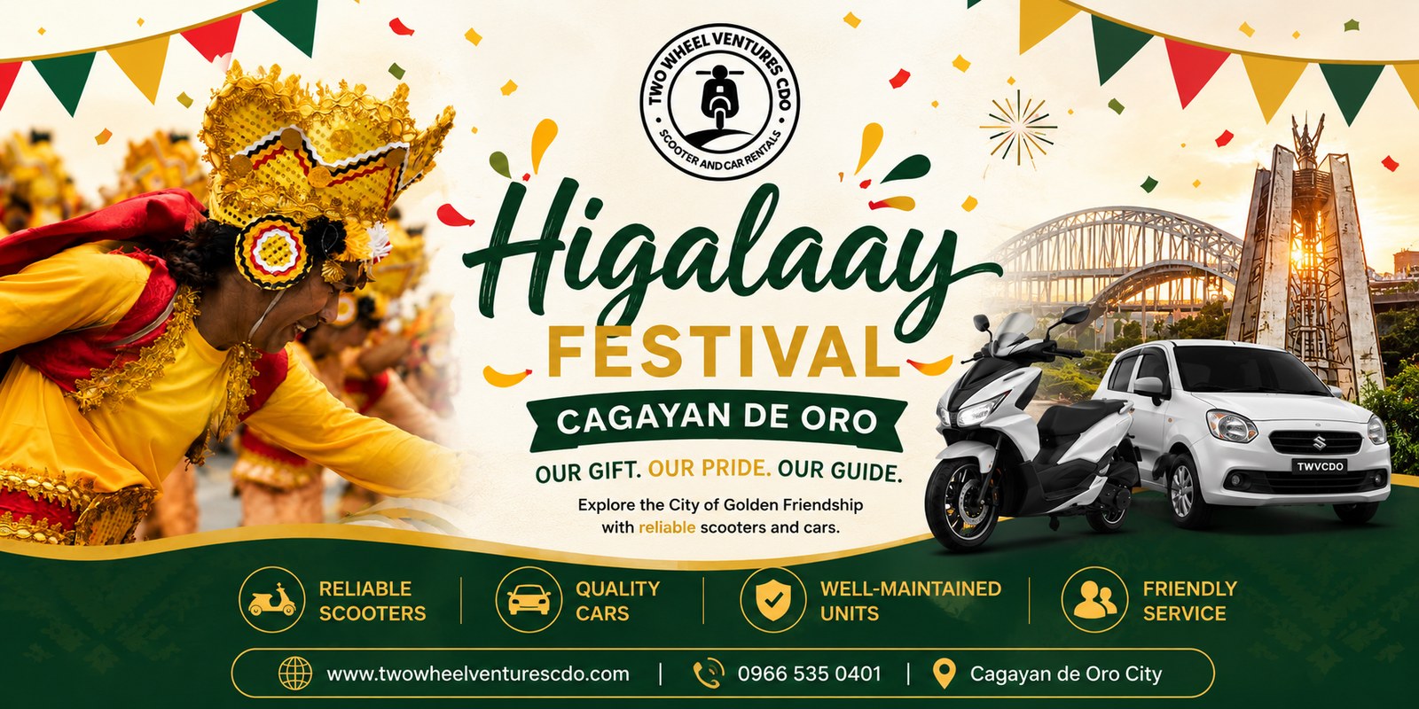 Two Wheel Ventures CDO — Higalaay Festival 2026, Cagayan de Oro