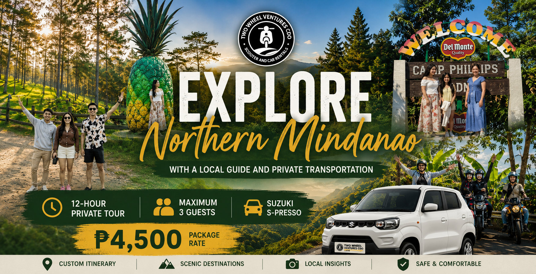 Explore Northern Mindanao — Two Wheel Ventures CDO Private Day Tour